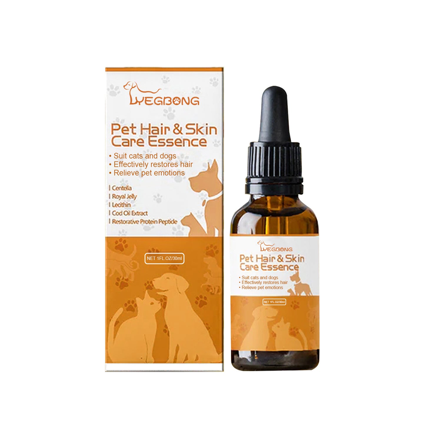 Essence Capillaire Anti-Chute pour Chien & Chat – Soin Pelage & Peau 30ml